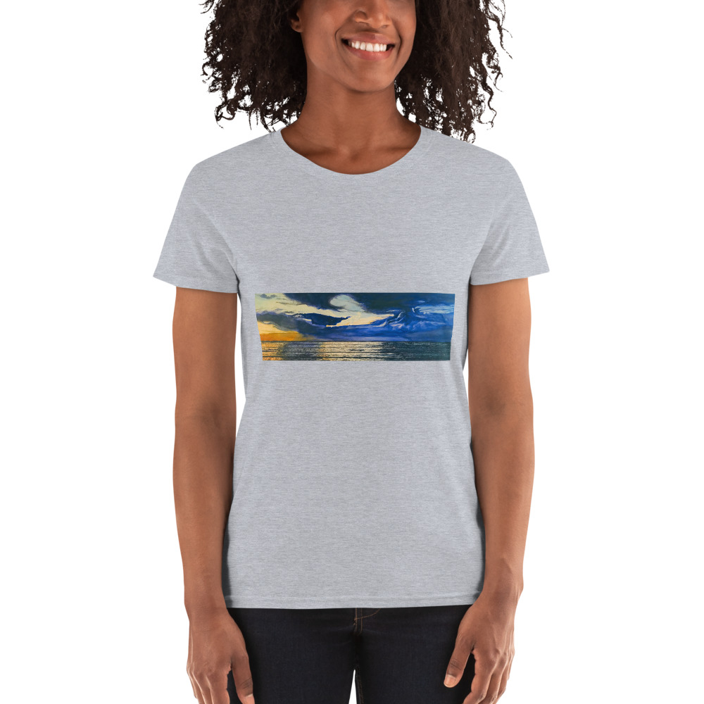 Womens short sleevet-shirt-Sunset Wave picture