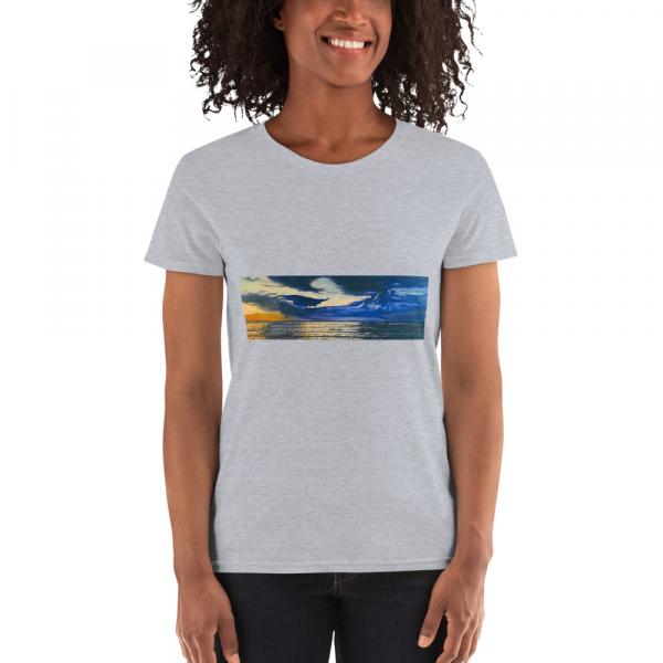 Womens short sleevet-shirt-Sunset Wave picture