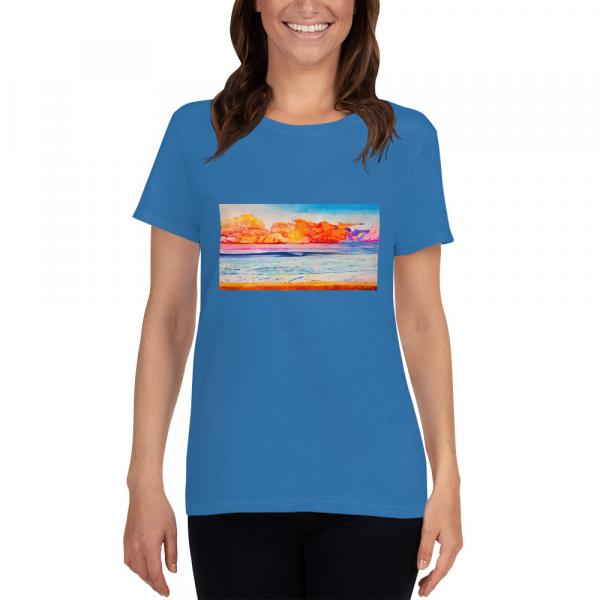 Womens short sleeve t-shirt-Pschedellic Wave picture