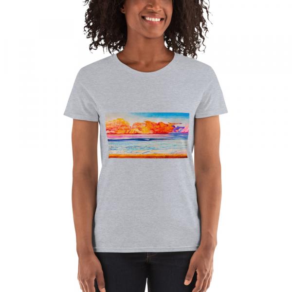 Womens short sleeve t-shirt-Pschedellic Wave picture