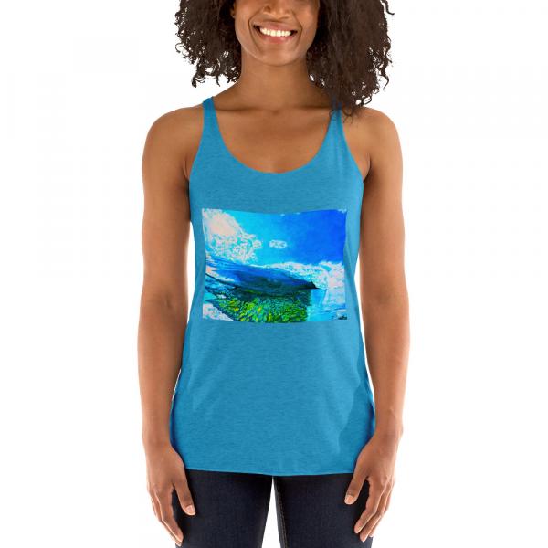 Womens Racerback Tank Tops-Reef Break picture