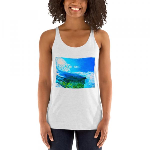 Womens Racerback Tank Tops-Reef Break picture