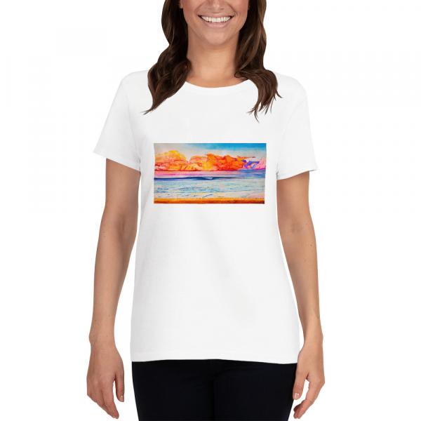 Womens short sleeve t-shirt-Pschedellic Wave picture