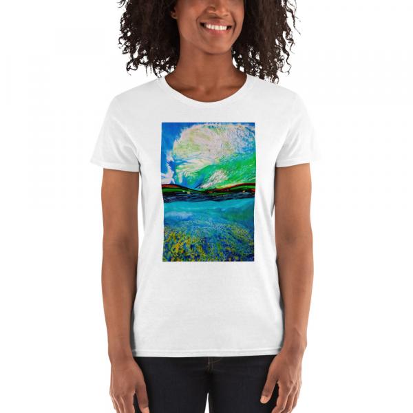 Womenss short sleevet-shirt-Ocean + Sky picture