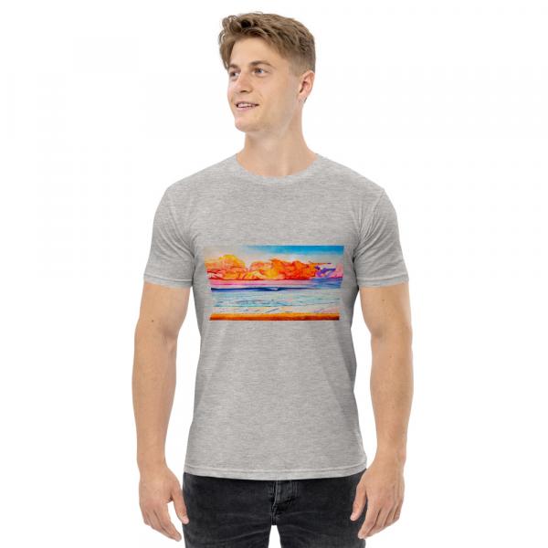 Men's T-shirts-Psychedellic Wave