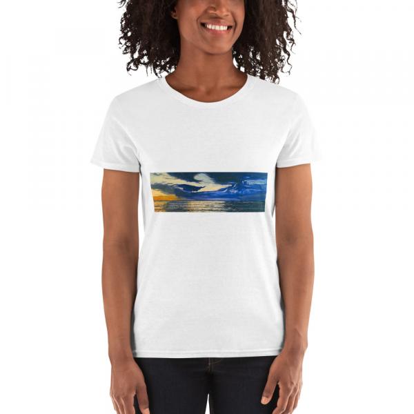Womens short sleevet-shirt-Sunset Wave picture