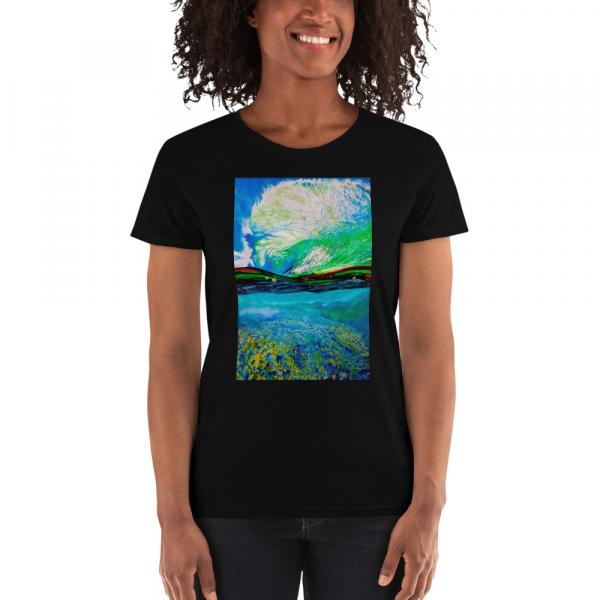 Womenss short sleevet-shirt-Ocean + Sky picture