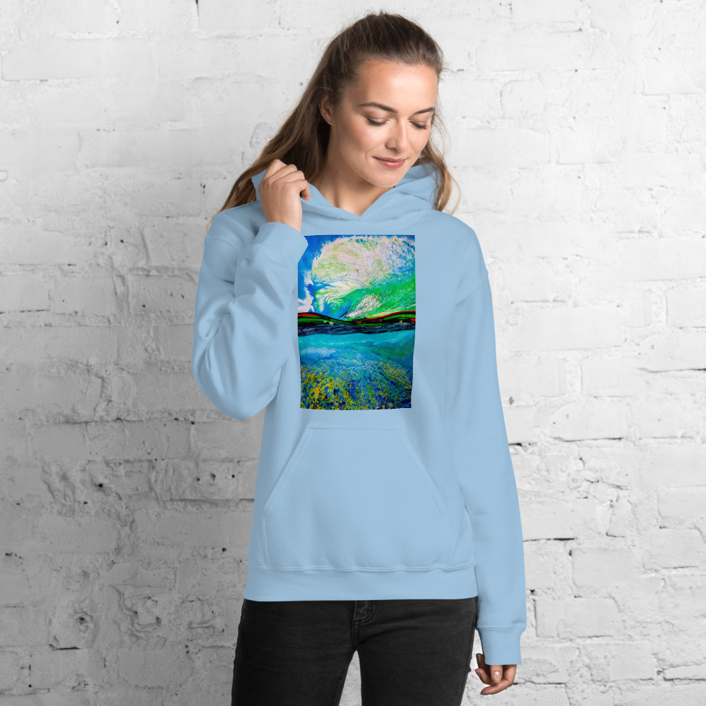 Womens Hoodies-Ocean + Sky picture