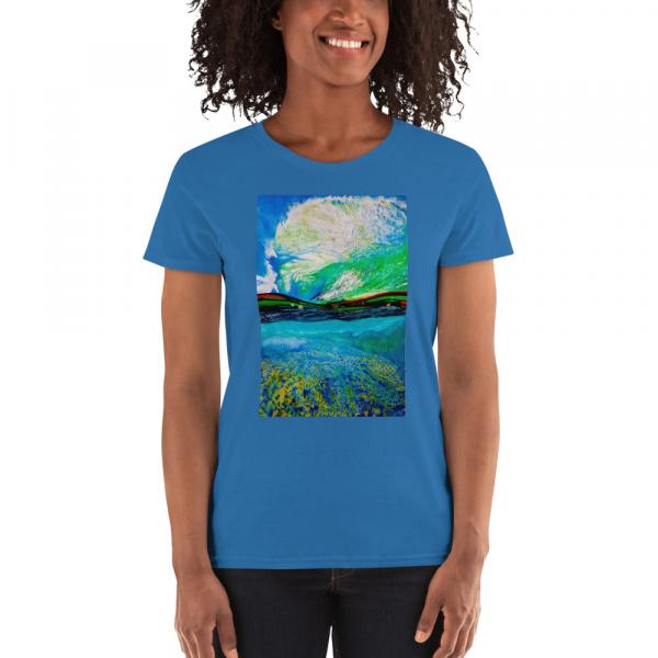 Womenss short sleevet-shirt-Ocean + Sky picture