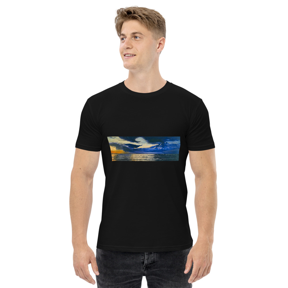 Men's T-shirts-Sunset Wave picture