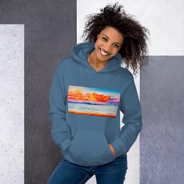 Womens Hoodies- Psychedelic Wave
