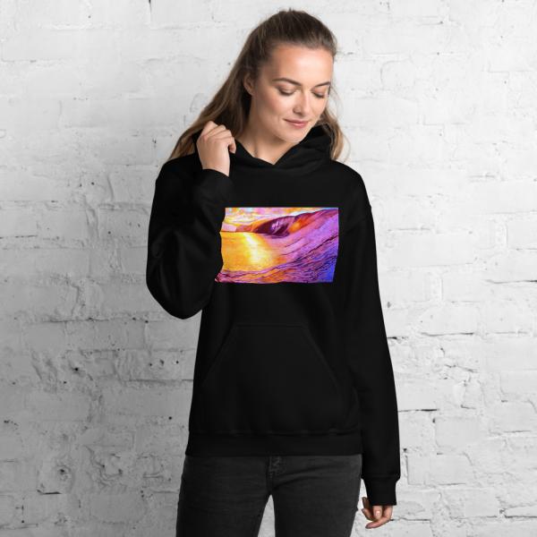 Womens Hoodies-Down the Line