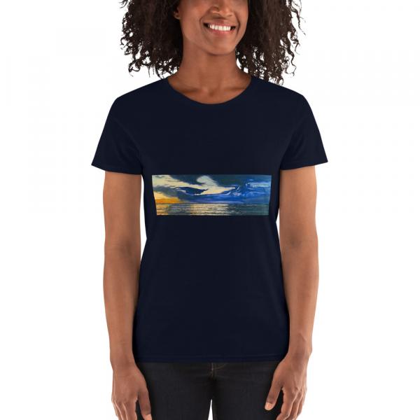 Womens short sleevet-shirt-Sunset Wave