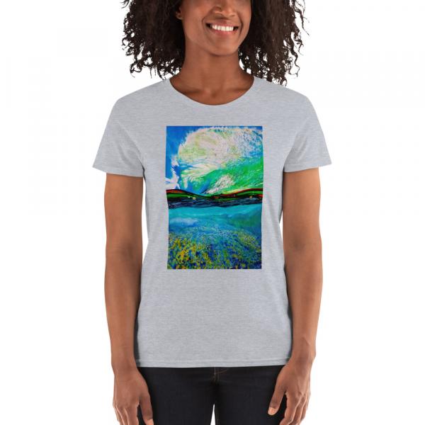 Womenss short sleevet-shirt-Ocean + Sky picture