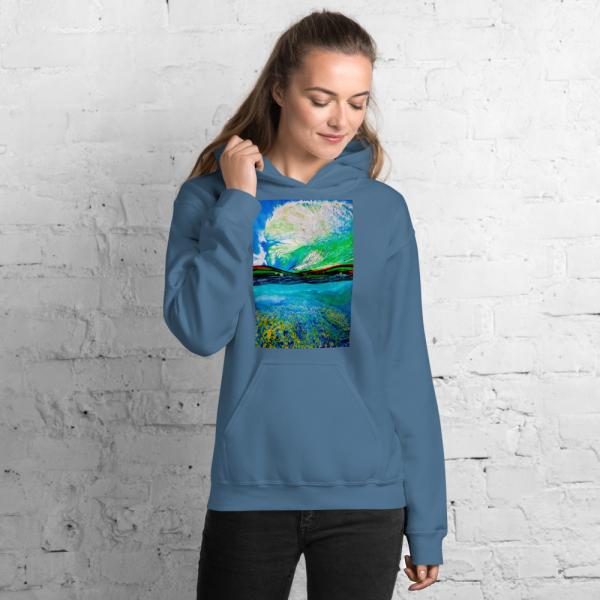 Womens Hoodies-Ocean + Sky picture