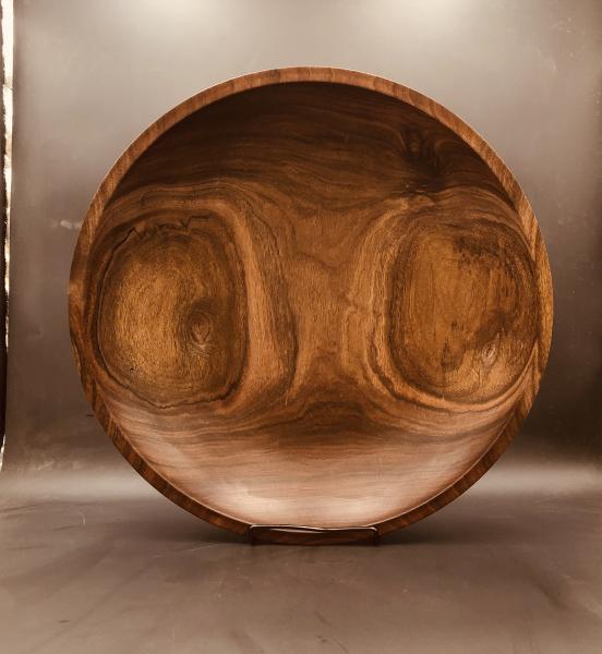 Large Claro walnut bowl picture