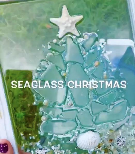 Seaglass Christmas tree picture picture
