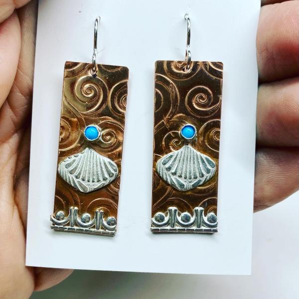 Mixed metals SP earrings picture