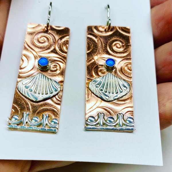 Mixed metals SP earrings picture