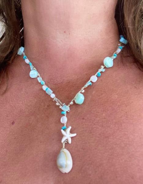 Crochet’ gemstone neck and wrist wear