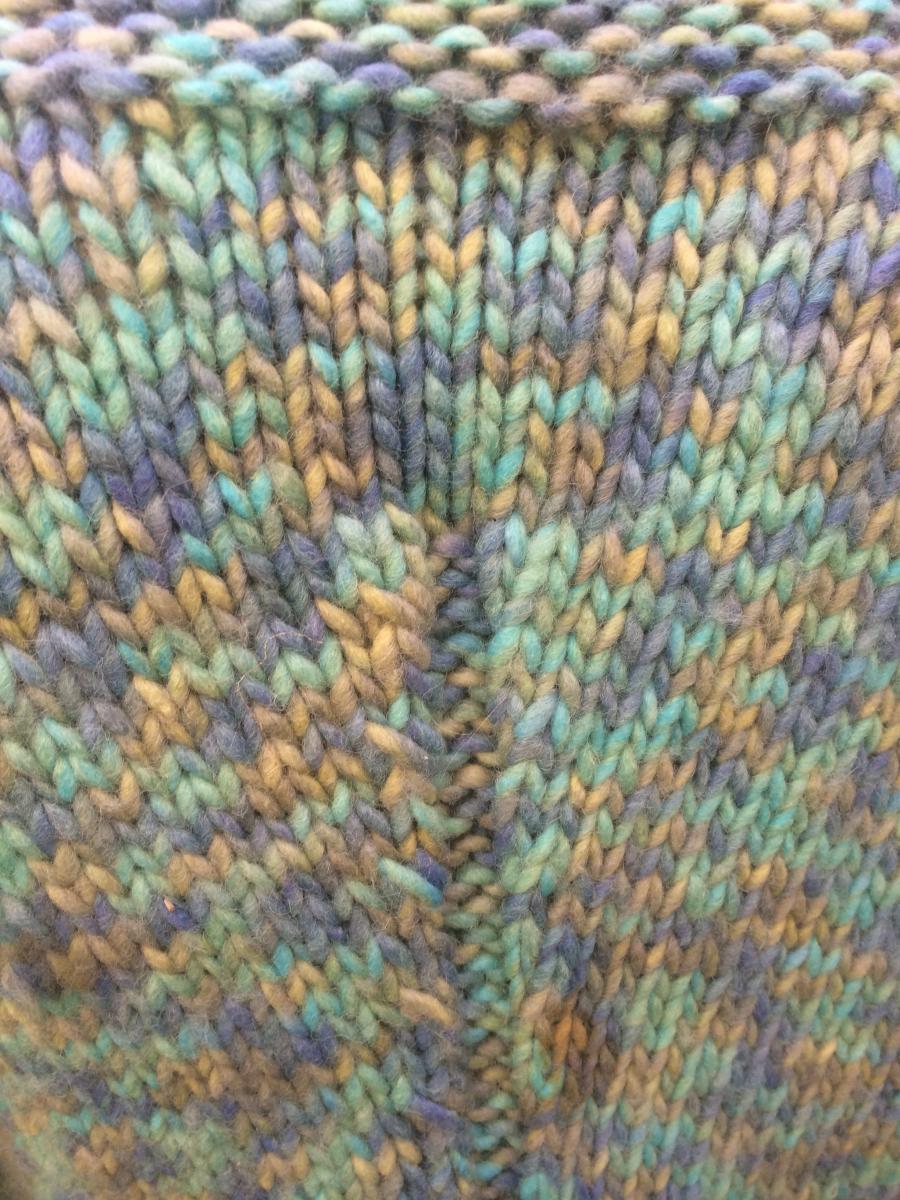 Tailored Handknit Cardigan in Teals picture