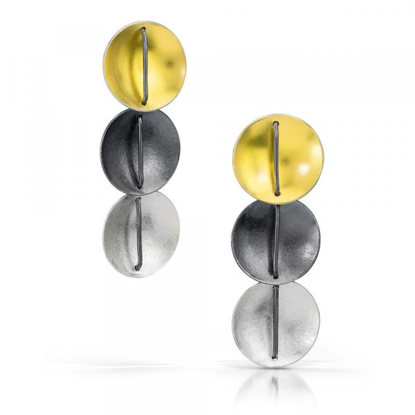 Tri Color Circle Earring picture