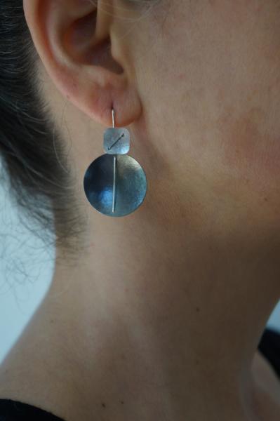 Circle and the Square Hanging Earring picture