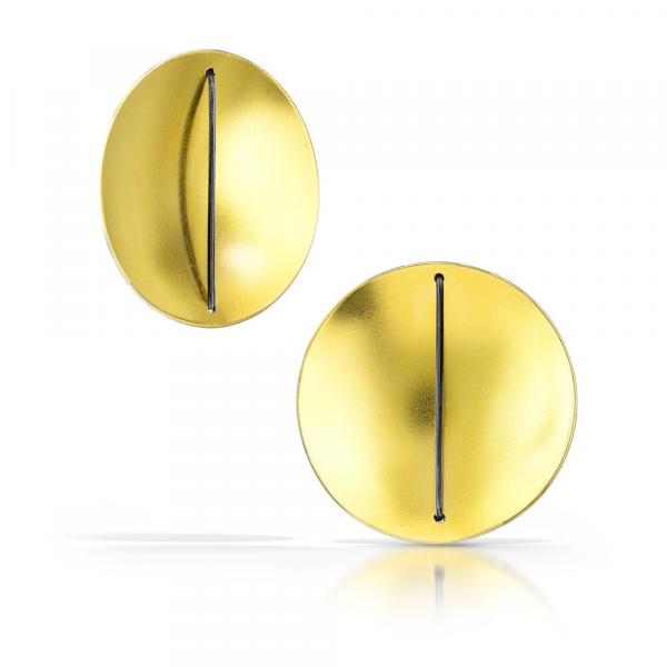 22k Gold Simple Circle Earring picture