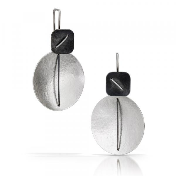 Circle and the Square Hanging Earring