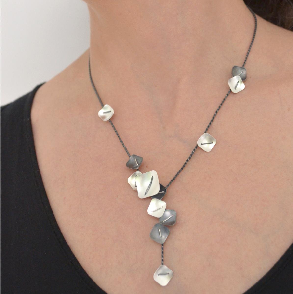 Layered Small Square Necklace picture