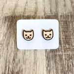 Cat Face Earring Studs