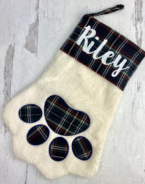 Pawprint stocking picture