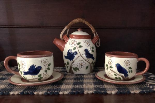 Bluebird Teapot Set