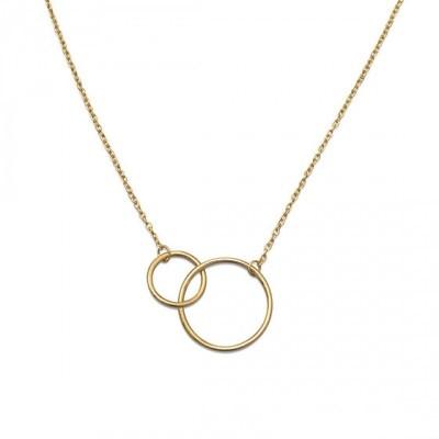 Linked Circles Necklace | Gold or Silver