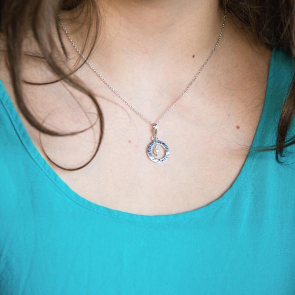 'Mother's Love' Personalized Necklace with Birthstones picture