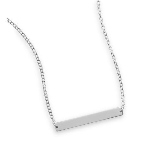 Sterling Silver Bar Necklace