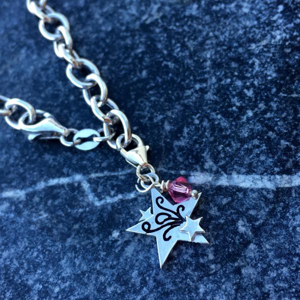 Sterling Silver Star Charm for Bracelet picture