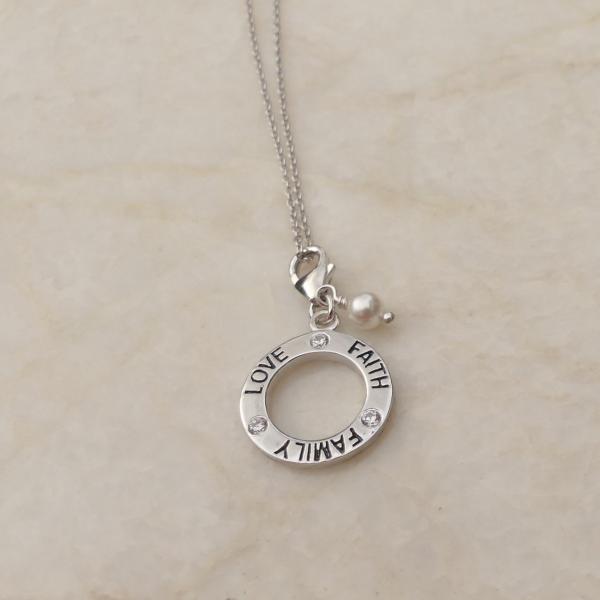 'Mother's Love' Personalized Necklace with Birthstones