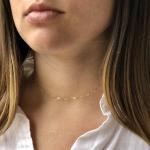 Heart Chain Choker | Gold Fill