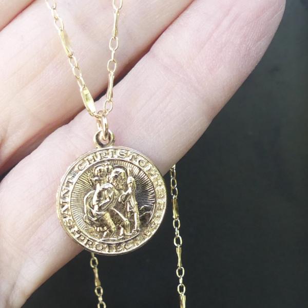 St. Christopher Medallion Necklace picture