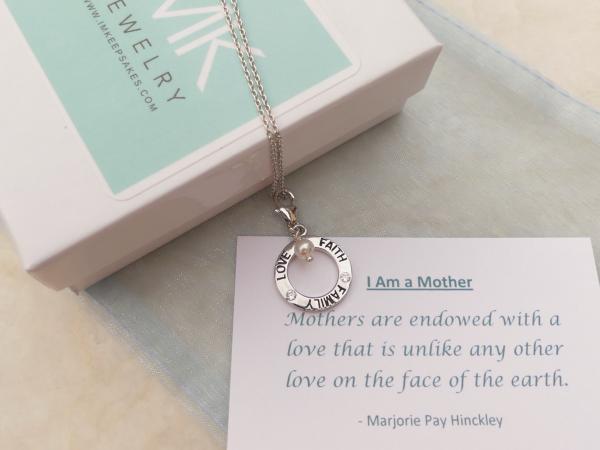 'Mother's Love' Personalized Necklace with Birthstones picture