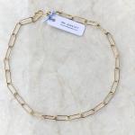 Paperclip Chain Gold Choker Necklace | Large Link