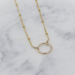 Eternity Circle Necklace | Gold or Silver