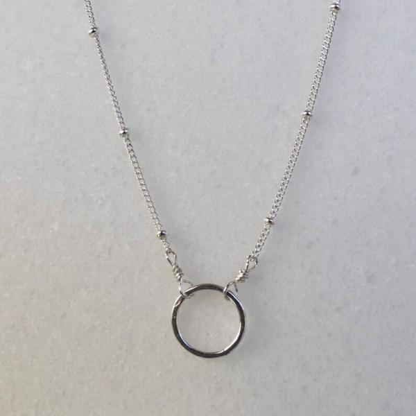Eternity Circle Necklace | Gold or Silver picture