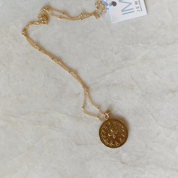 Catholic Cross Medallion Necklace picture