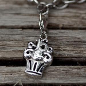 Sweet 16 Cupcake Charm picture