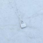 Padlock Necklace | Sterling Silver