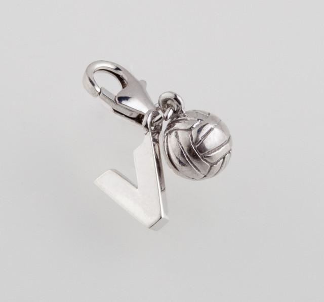 Sterling Silver Volleyball Charm