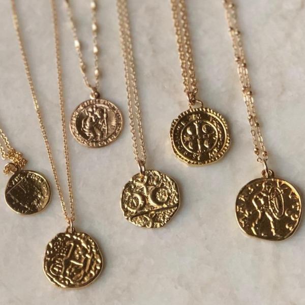Gold Coin Necklaces