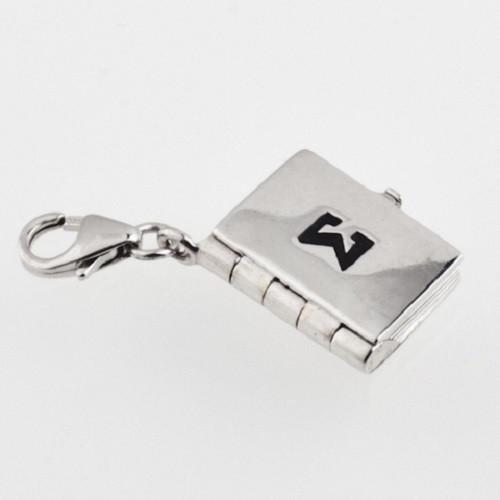 Sterling Silver Open Book Charm